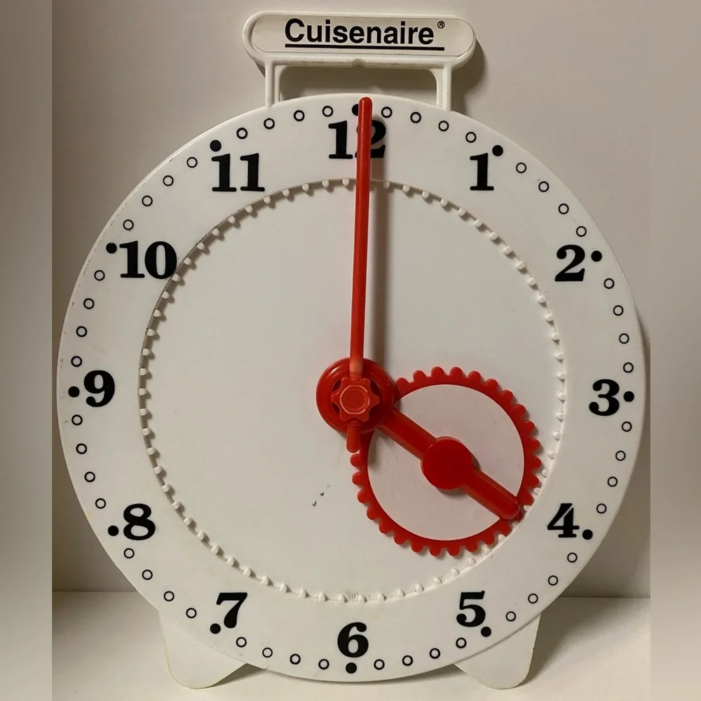 Cuisenaire Clock Home Schooling Teacher Student Teaching Time Made in Taiwan